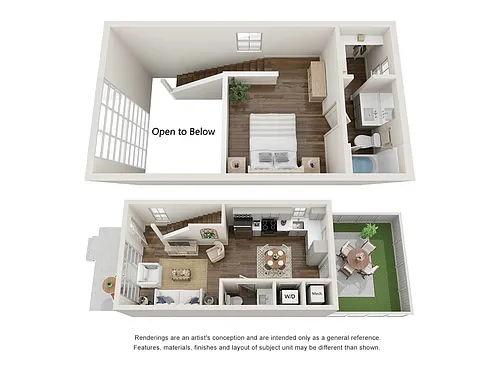 Floor plan 1 Bed Pioneer Loft