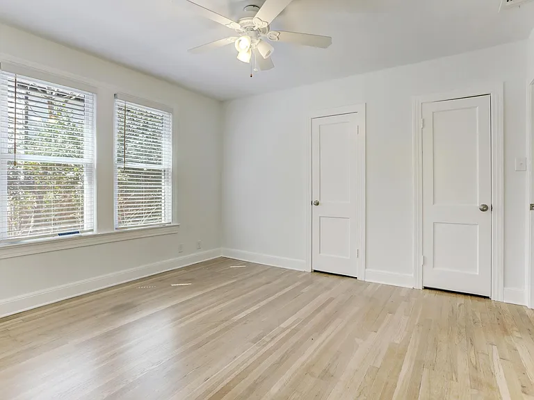 Flex space with two closets.