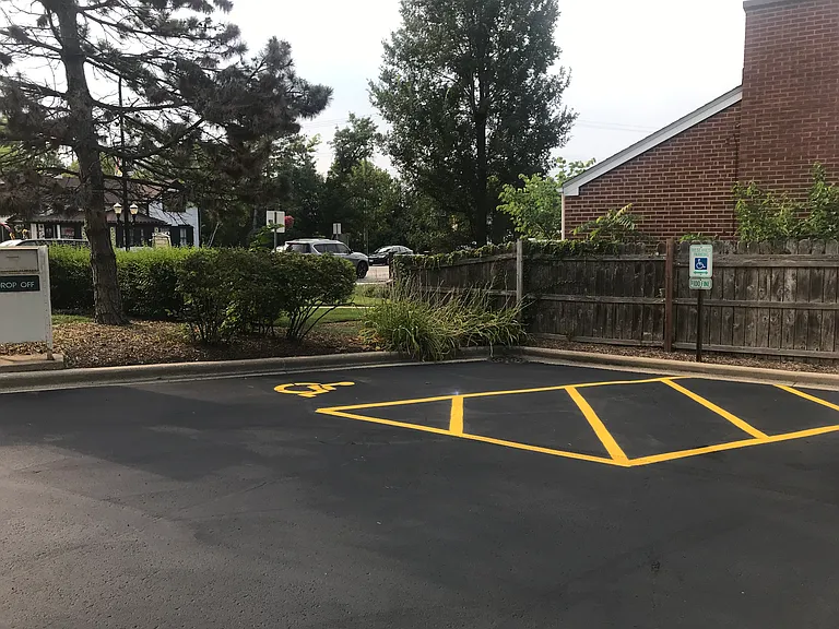 Handicapped Parking & Drop Off Box
