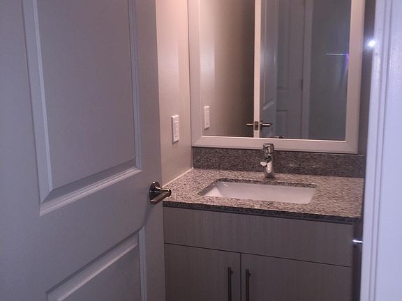 Bathroom with updated hardware & granite counter tops