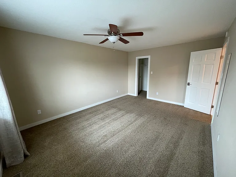 Master bedroom with large walk-in closet