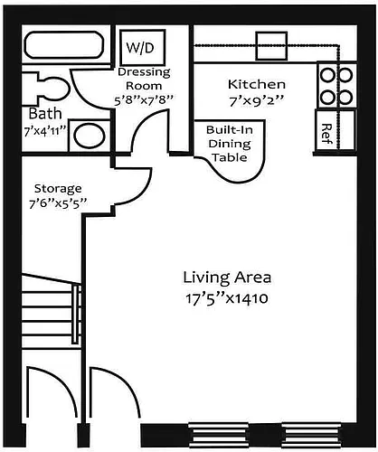 Floor plan Studio
