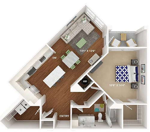 Floor plan A1E