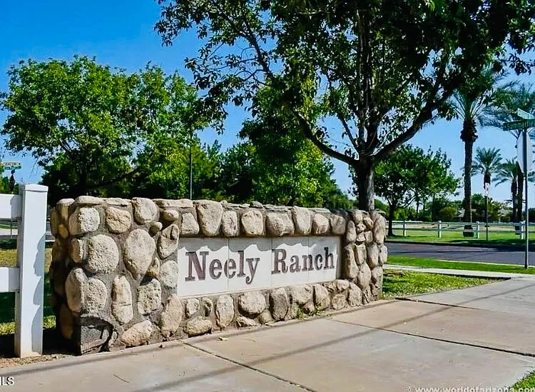 Tree-lined streets with plenty of grass and a community playground.