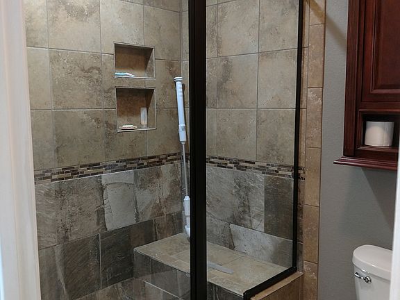 Tiled shower