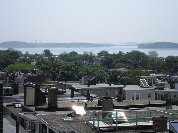 City view from private roof deck