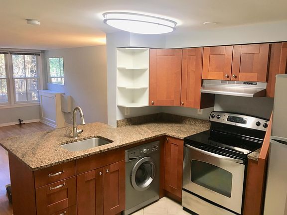 Renovated kitchen with granite countertops