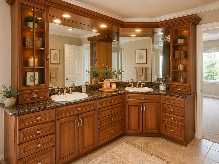 Master bath vanity