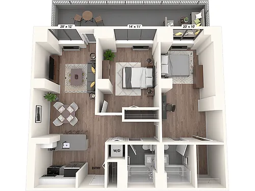 Floor plan B1-101-1031sq-ter