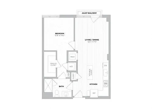 Floor plan Dylan 1A.1