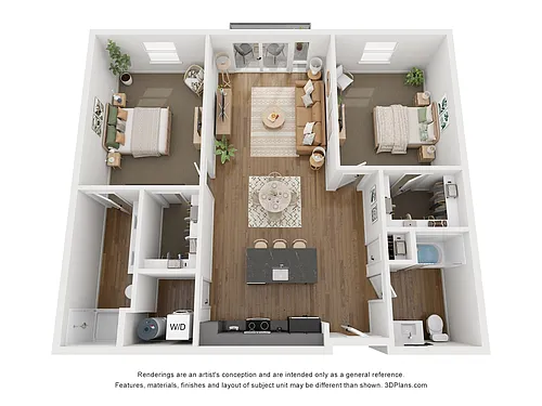 Floor plan C1 2X2