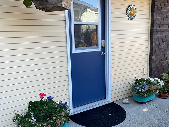 Private entrance with key pad for easy and safe off street parking access.