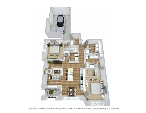 Floor plan Terminal 2.2 (garage)