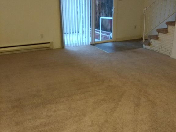 Living room facing back patio