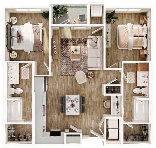Floor plan 2x2d