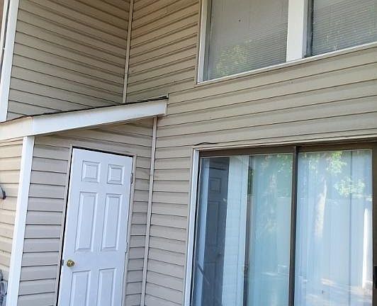 Patio with storage area