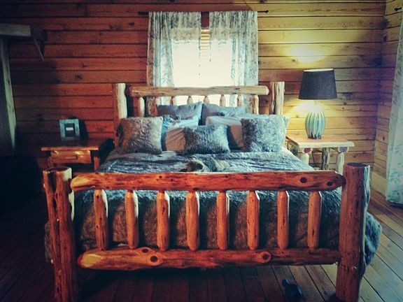 King Log bed in Master