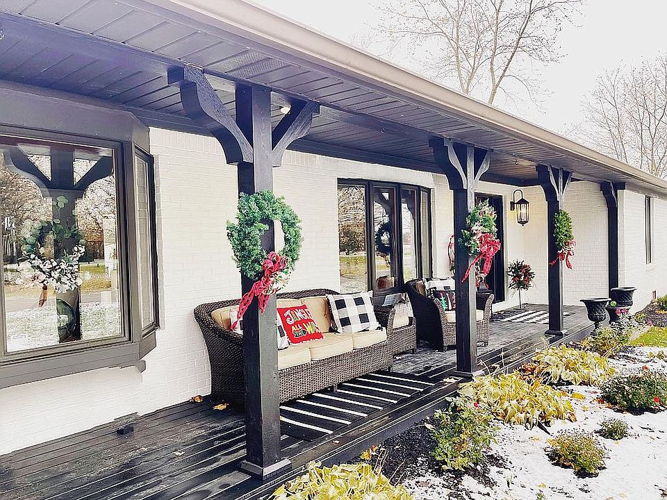 Inviting front porch