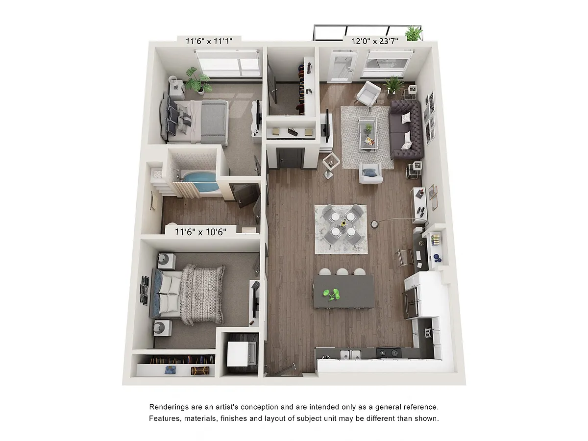 Floor plan B1B