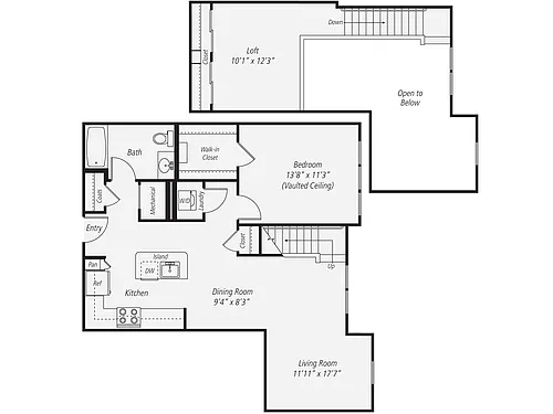Floor plan A1L-1099