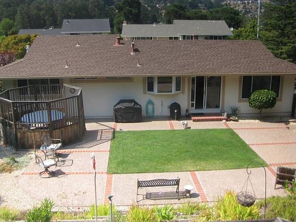 Aerial view of yard