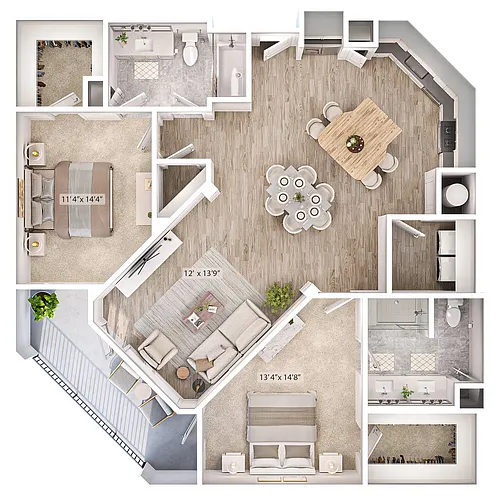 Floor plan B3