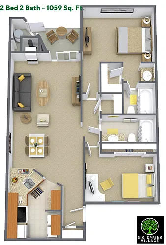 Floor plan Newly Constructed Apartment - 2nd Floor