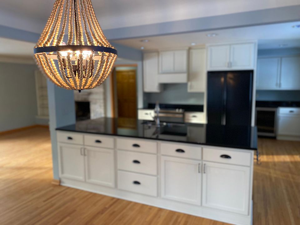 Renovated kitchen with large island for entertaining.