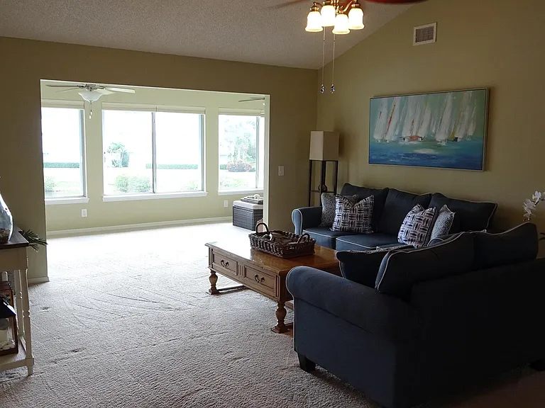 Living Room with Light and Bright windows