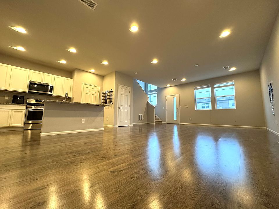 Elevated ground-floor ceilings, with large, open floor plan