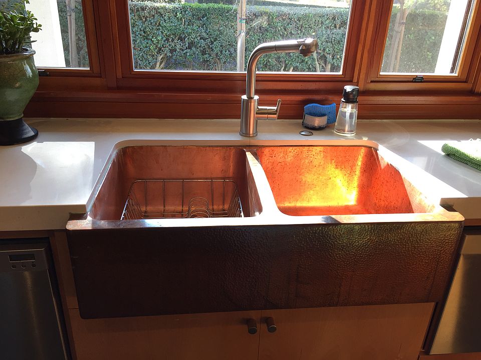 copper farm house sink