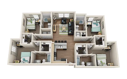 Floor plan 4x4 Platinum