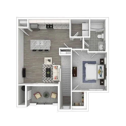 Floor plan 1x1A