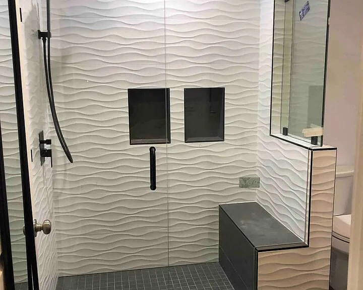 Master shower