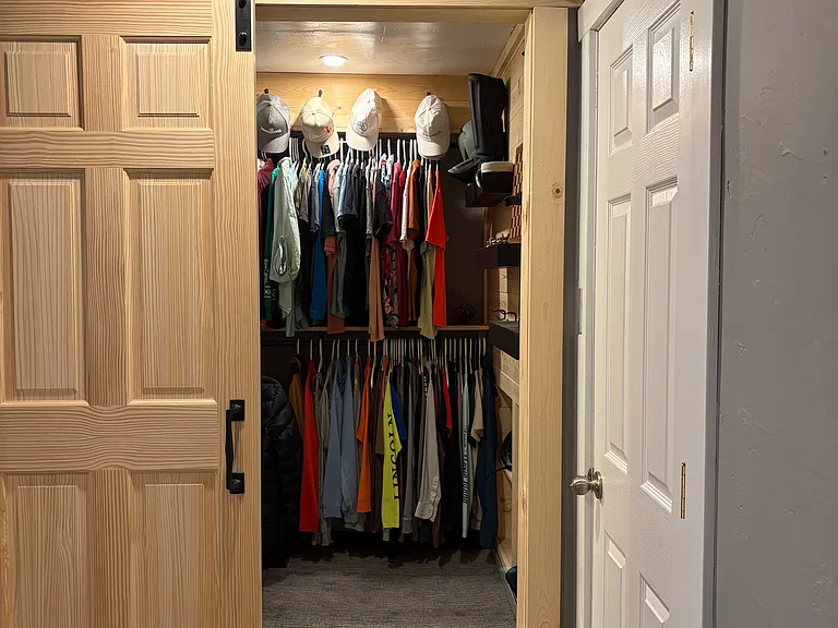 View of closet from bedroom