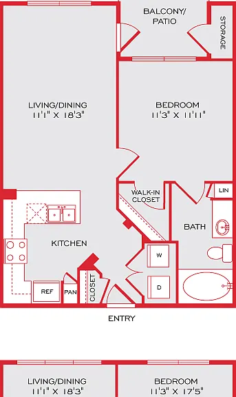 1bed 1bath 1bed 1bath