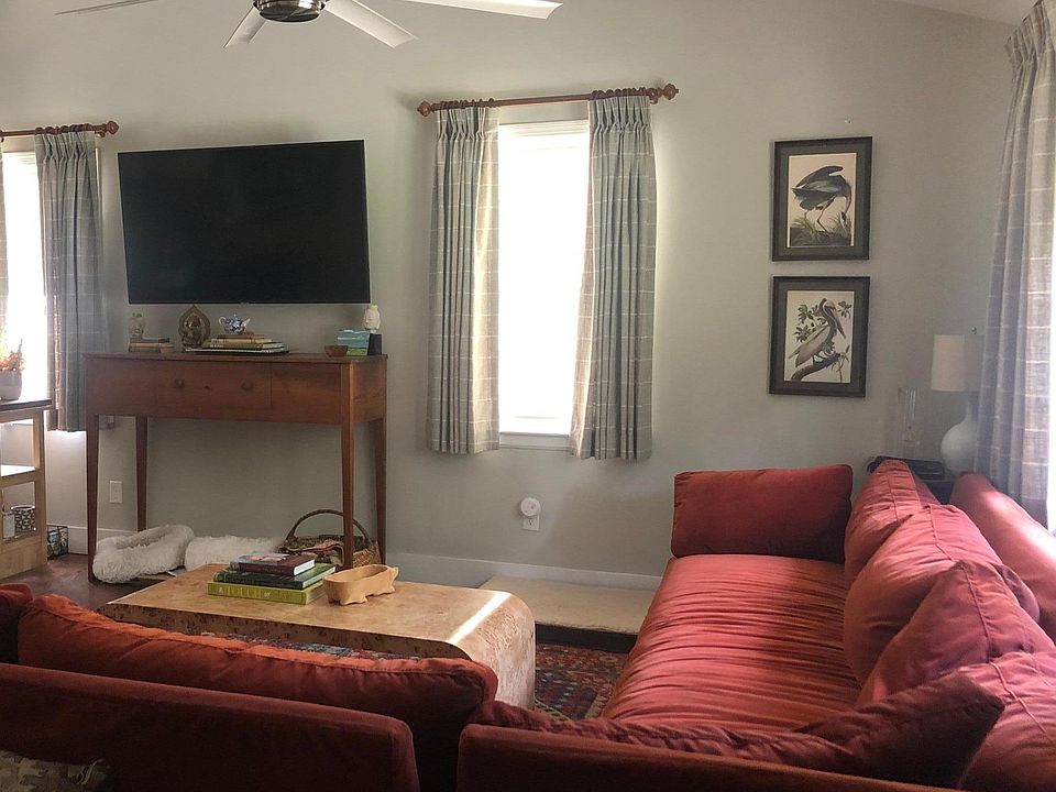 View from front door. Couch and Smart TV included!