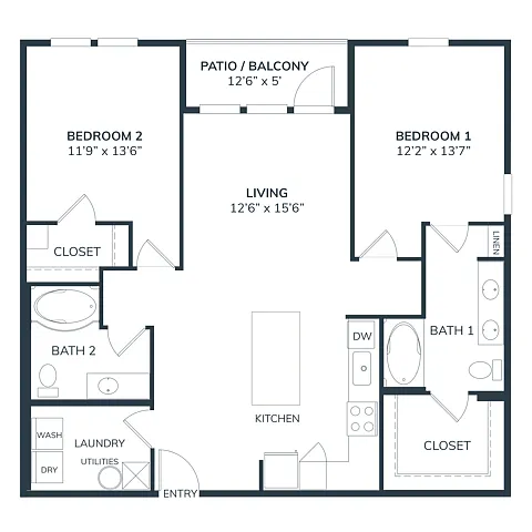 Floor plan B1C