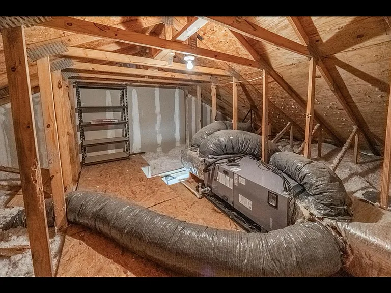 upstairs attic for storage