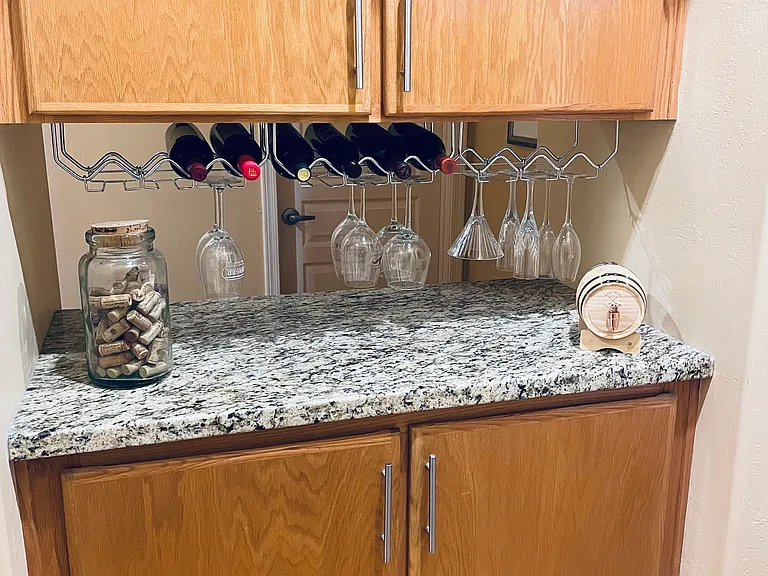 Wine Bar with lots of storage