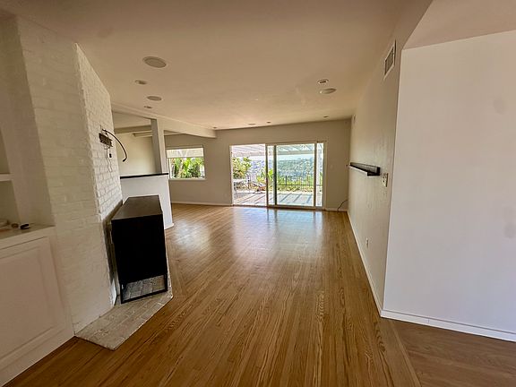 Storage area and living room