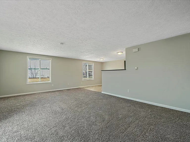 View of the spacious living room