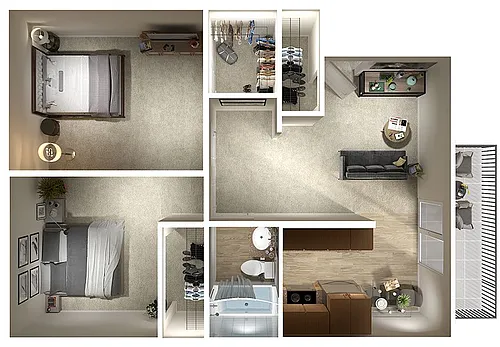 Floor plan PLAN B
