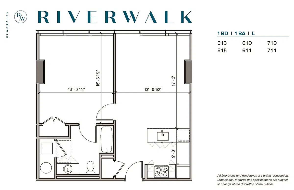 Floor plan 1 bedrooms for summer move in