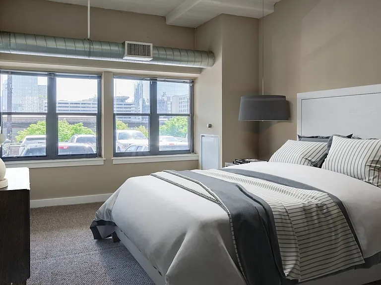 Large bedrooms with walk-in closets in most homes