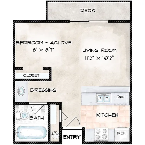 Floor plan Studio