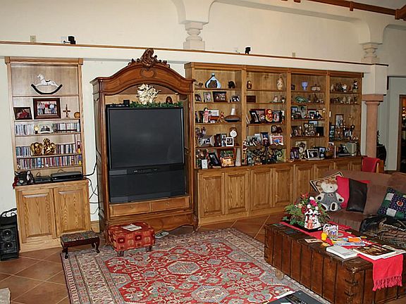 Built-ins in living room