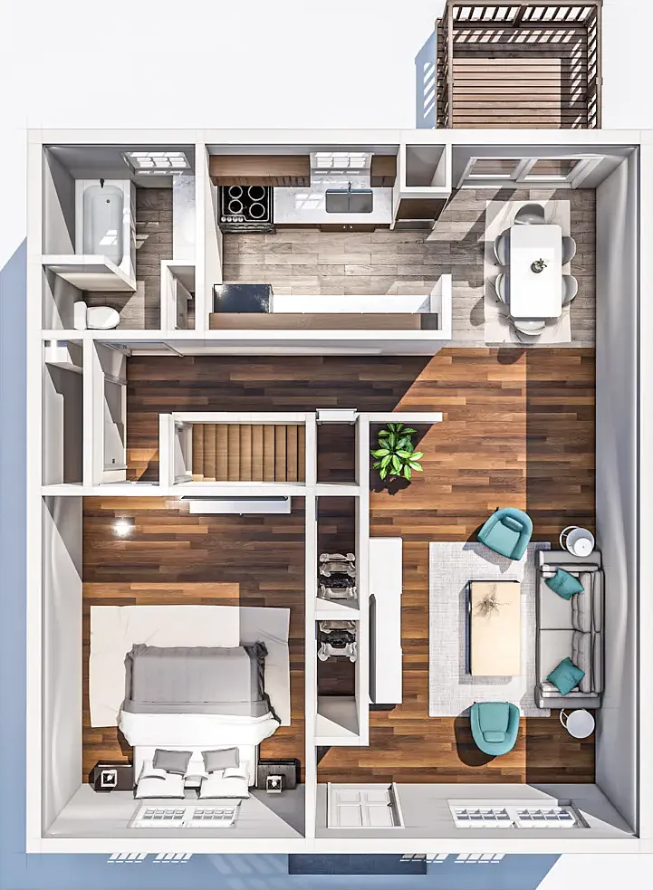 1 bed, 785 sqft, $1,275 — Photo 2