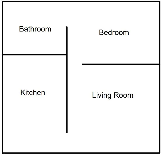 Floor plan One Bedroom