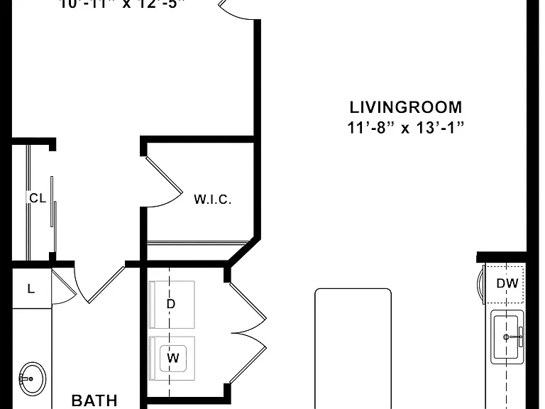 Auger | 1 Bedroom | 1 Bathroom | 704 SF Auger | 1 Bedroom | 1 Bathroom | 704 SF